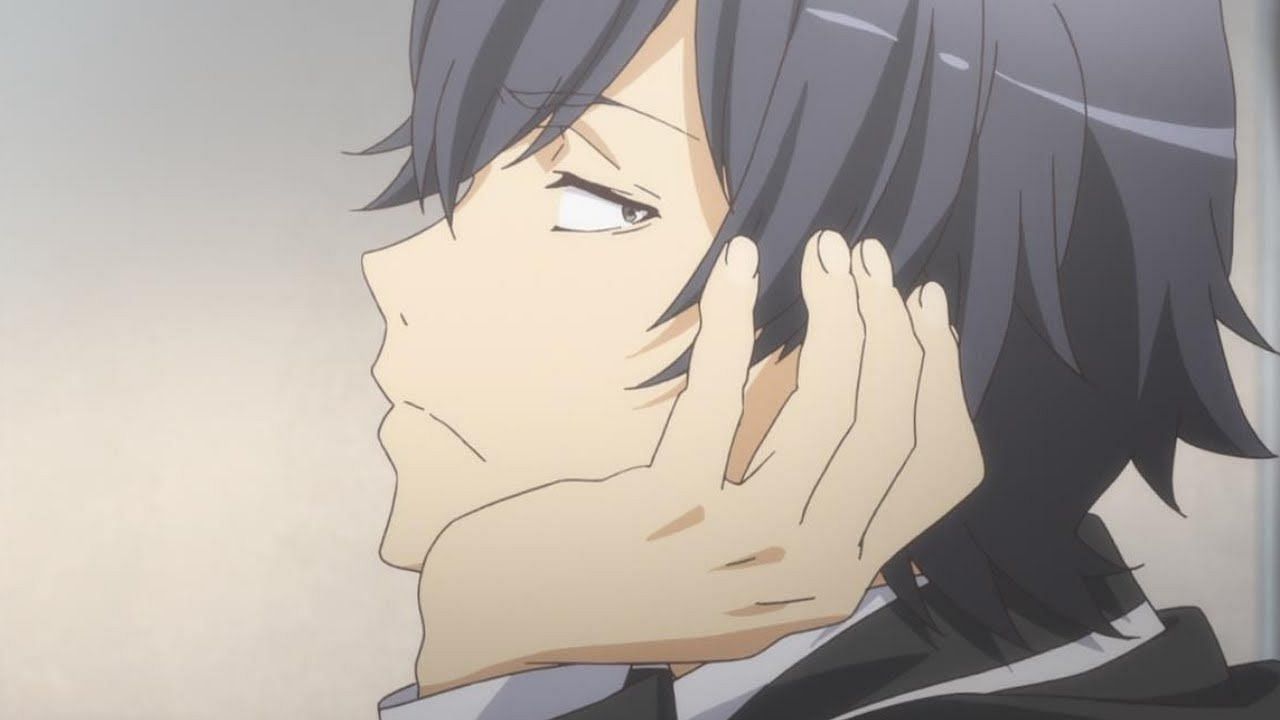 Anime where the main character is called a nerd: Hikigaya Hachiman in the anime (image via Funimation)